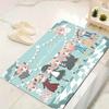 1Pc Anime Characters Rug, Office Carpet Indoor Outdoor Doormat, Non-Slip, Comfortable, Living, Christmas Halloween, Xmas Gift Y1957