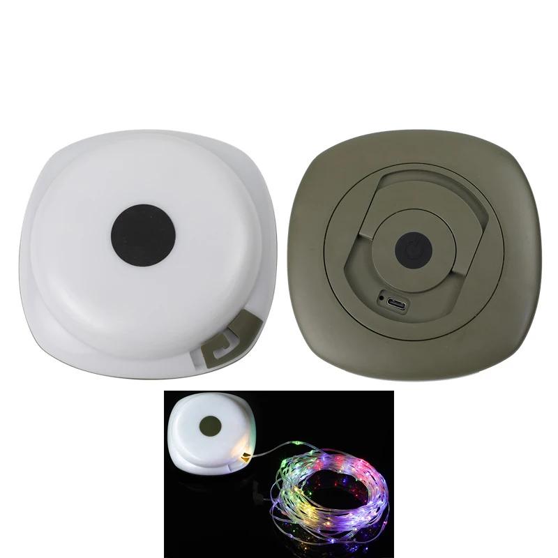 LED Light String Portable Camping Light 2000mAh Rechargeable 10m Outdoor Atmosphere Tent Wedding Christmas Decor Strip Star Lamp