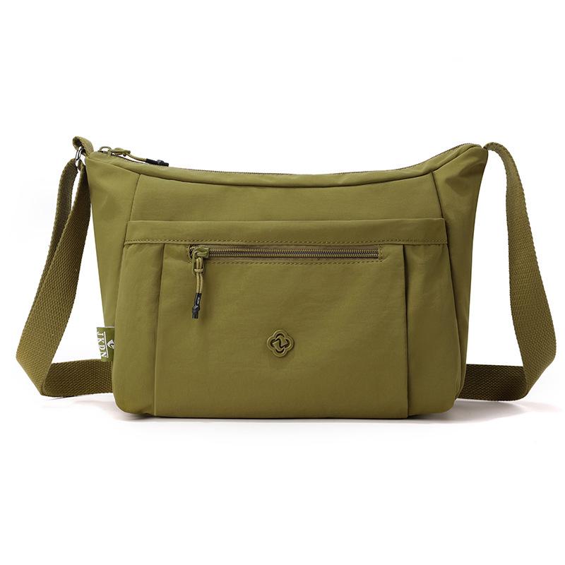 Borsa a tracolla in nylon impermeabile, grande capacità, borsa a spalla casual da donna