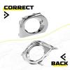 Front Fog Bumper Light Covers Pair Bezel 2010-2013 For Toyota 4Runner Truck