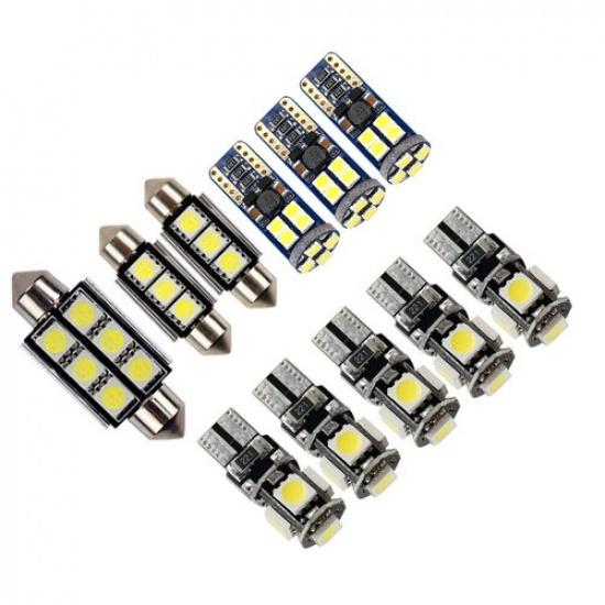 SMD LED Interior Lights 11PCS Light Bulb For VW Passat B7 White Indoor Light 12V