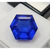 Blue Sapphire 10+ Ct Hexagon Cut Certified Fabulous Loose Gemstone