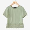 ZANZEA Women Casual Round Neck Solid Color Short Sleeve T-Shirt