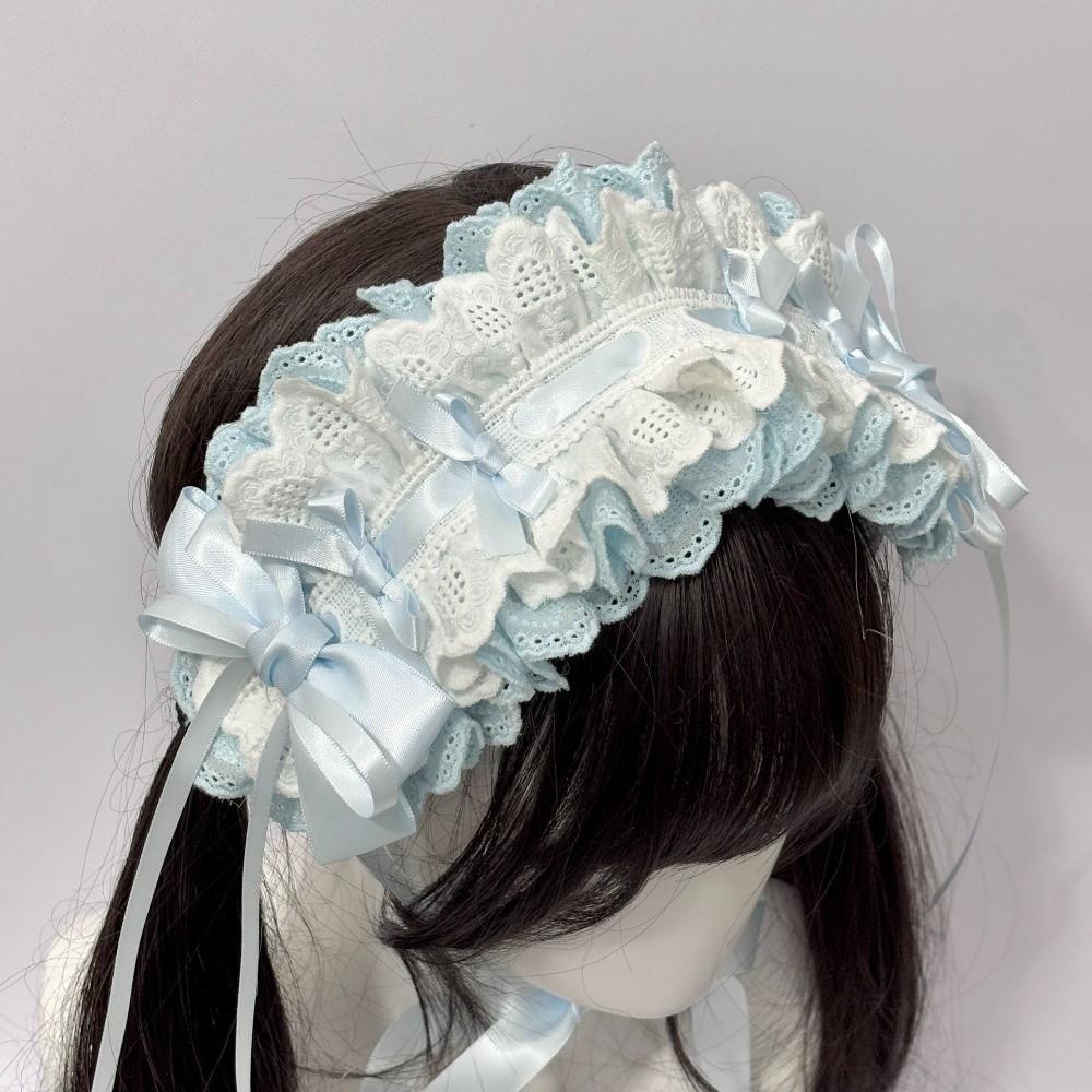 Gothic Lolita Wing Angel Headband Lace Head Wrap New Hair Band Headwear