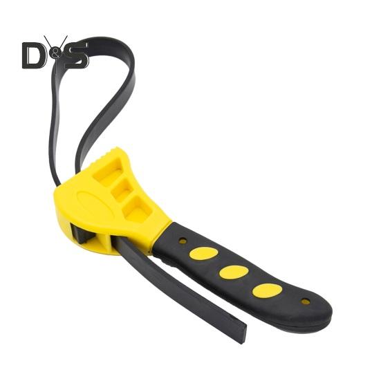 

1/2 шт. гаечный ключ с ремешком, ключ для масляного фильтра, резиновый ремешок, регулируемый гаечный ключ для сантехники, крана для раковины, инструмент для труднодоступных мест 6inch жёлтый