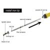Soldering Iron Handle for T12 Soldering Station DC 12-24V Adjustable Temperature