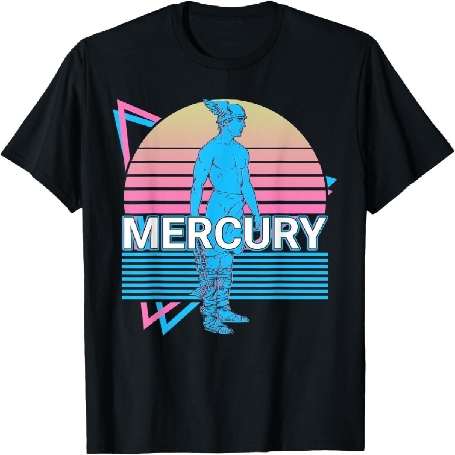 Mercury Messenger of the Gods Ancient Roman Mythology Retro T-Shirt S