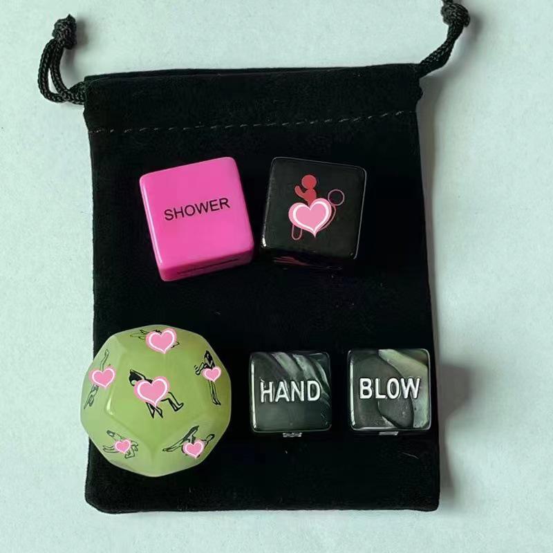 12-Sided Luminous Intimate Dice Set: Foreplay & Position Options for Couples