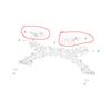 1 Pair Car Front Bumper Bracket Water Tank Frame Support Bar Inner Holder For Tesla Model 3 2017-2023 1084170-00-B 1084169-00-B