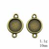 Valentine's Day Accessories For Making Jewelry Fit Round 12mm Glass Cabochon Base Setting Tray Accessories Parts Women's Clothing Bag Accessories