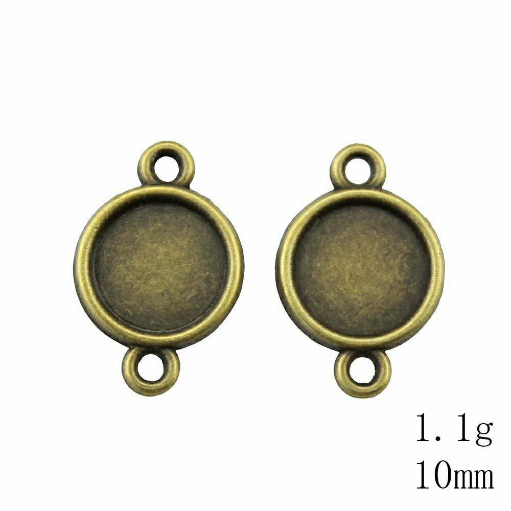 Valentine's Day Accessories For Making Jewelry Fit Round 12mm Glass Cabochon Base Setting Tray Accessories Parts Women's Clothing Bag Accessories