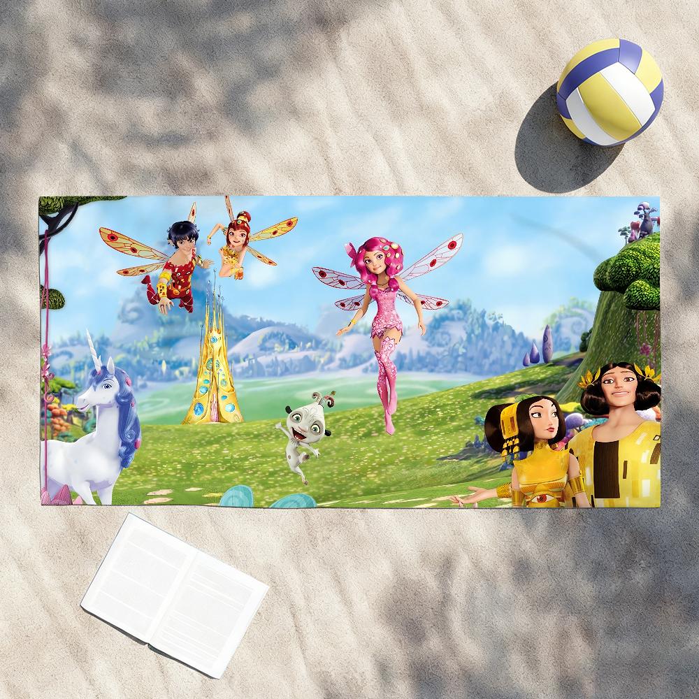 Cartoon M-Mia and Me Girl Towel Shower Sauna Travel Spa Quick Dry Gym Accessories Soft Large Beach Towels