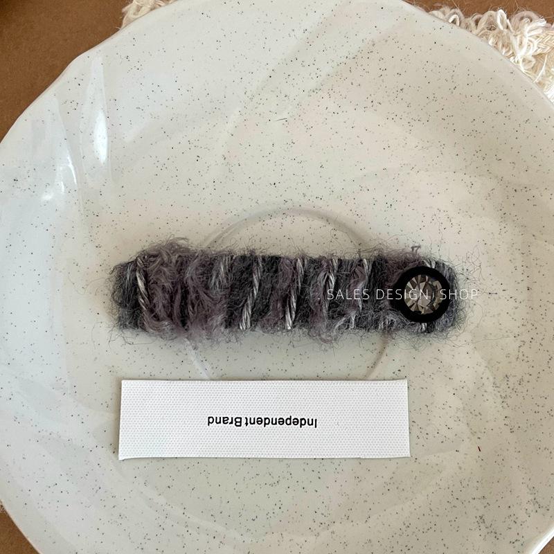 קליפס שיער צמר רטרו פנינים וקשת – קליפס צד BB אופנתי יוקרתי