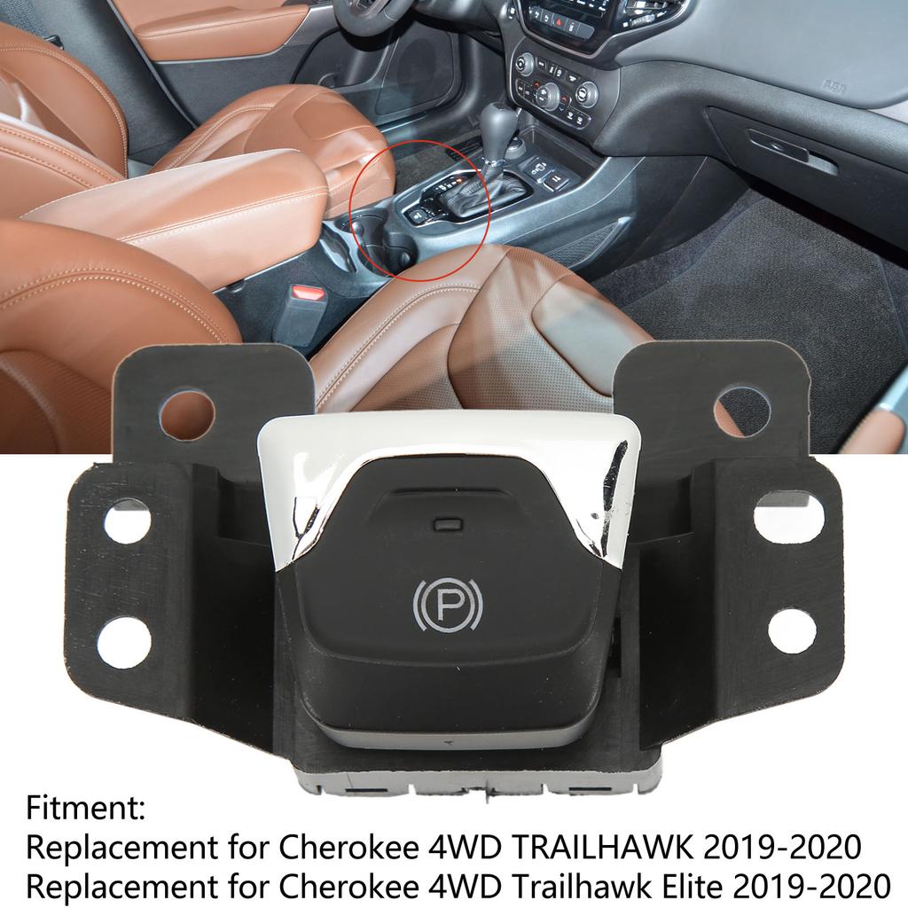 Electric Parking Handbrake Button 68141759 Replacement Material for 2014-2020 Cherokee