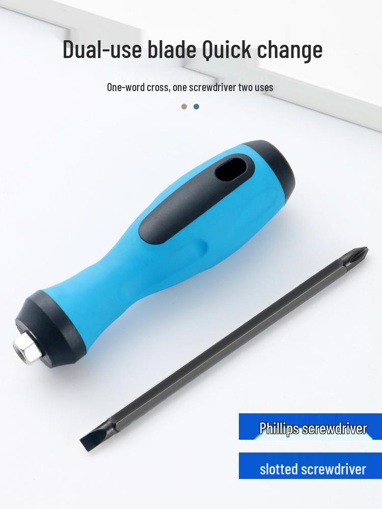 Dual-Head Magnetic Screwdriver Set: Super Hard Philips/Slotted Multifunctional Tool for Disassembly and Repair