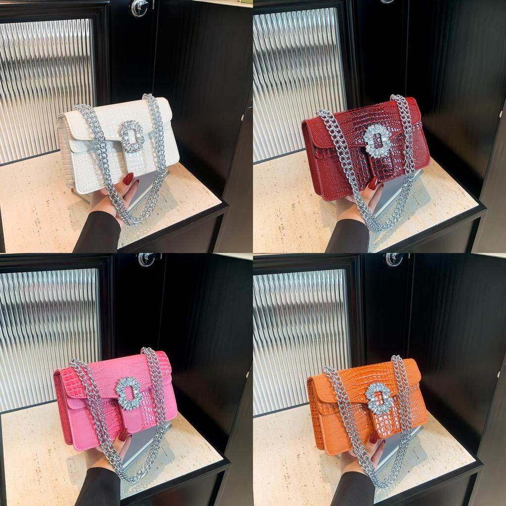 Pu Small Square Bag With Zipper Closure For Daily Casual Use