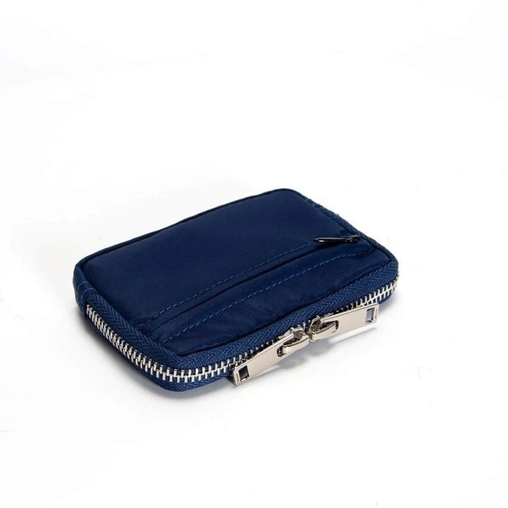 Card Holder Men Wallet Portable Mini Earbuds Storage Bag Square Nylon Coin Purse  Women