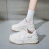 Tide Shoes Board Shoes Women's Casual Sports Shoes 2025 Spring and Autumn New Thick-soled Heightening White Shoes Fashion Single Shoes