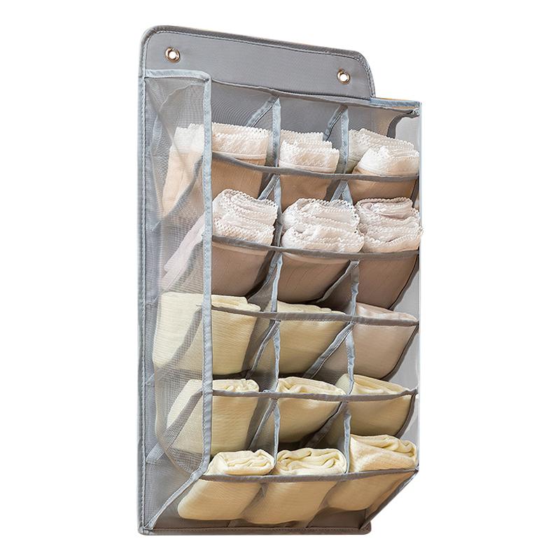Underpants Hanging Organizer Oxford Cloth Panties Storage Bag for Wardrobe A
