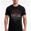 Vintage Born In 1961 Tshirt Summer Casual Cotton Tee Oversized Streetwear Tops Vintage Graphic Print Loose Fit Short Sleeve