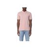 Emporio Armani Striped Button Short Sleeve Polo Shirt Men polo shirts Pink 8N1FB4-1JPTZ-U4288