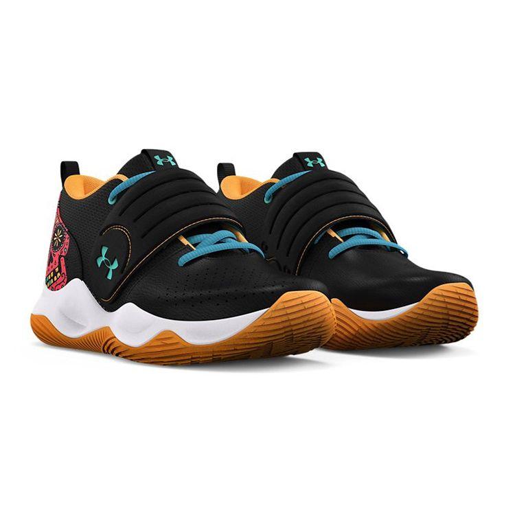 Under Armour Zone Bb Low Basketball Shoes Kids Sneakers Black 3024814-001