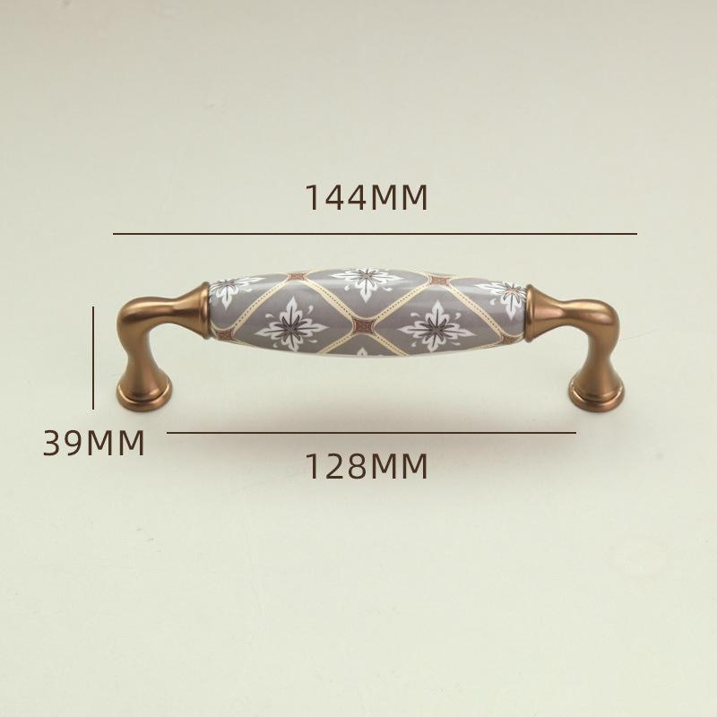 Luxurious Shoe Cabinet Handles with Retro Ceramic Design