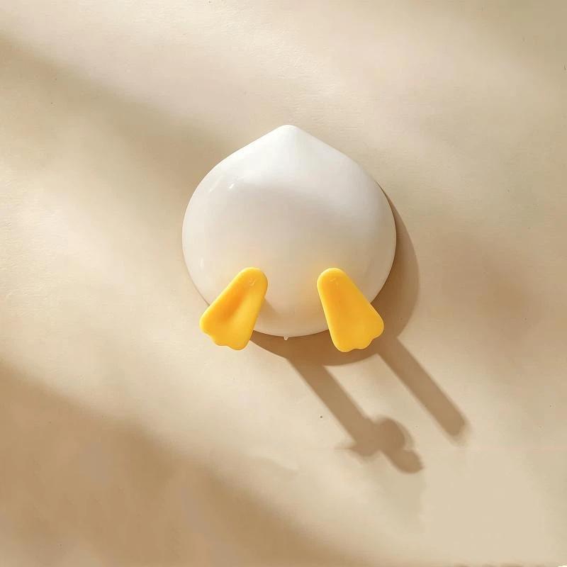1/2Pcs Cable Rack Chicken Duck Shape Cable Holder Strong Load Bearing Data Cable Storage Hook Wall Mounted Space Saving Rack