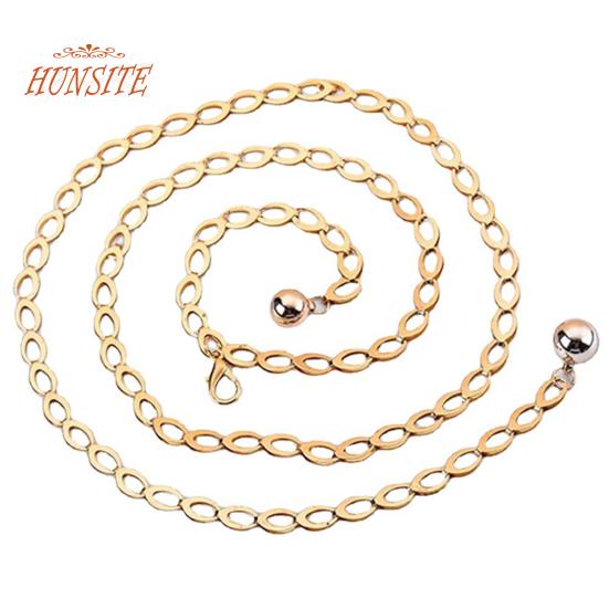 

Регулируемая удлинительная цепочка, поясная цепочка, круглый кулон, изысканное качество изготовления, резной полый сетчатый пояс в стиле ретро, ​​ювелирные аксессуары золотистый