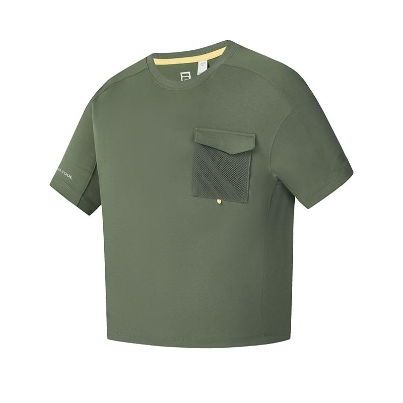 

FILA Explorer Athletics Minimalist Style Trendy Classic Versatile Short Sleeve T-Shirt Women Tops Plant-Green A11W527126FDG L