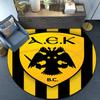 Aek Football Crest Round Rug for Livingroom,Bedroom, Palyroom, Chair Rug, Area Rug, Circle Carpet, Fan Christmas Gift