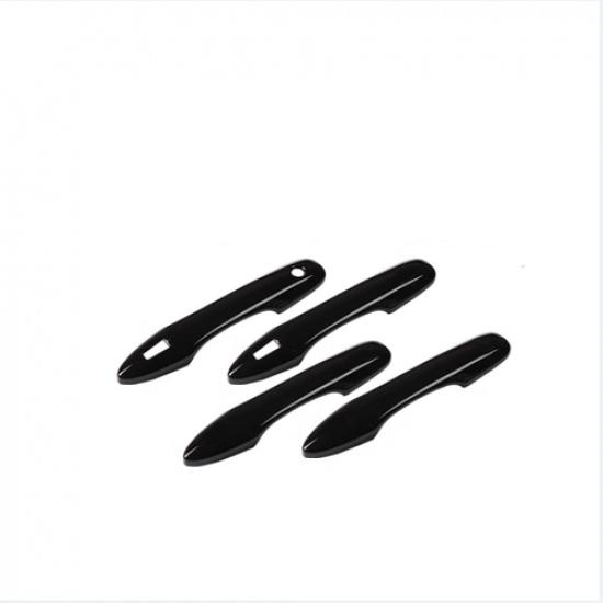 Bright Black Car Door Handles Cover Trim 4pcs For Toyota Camry 2018-2026