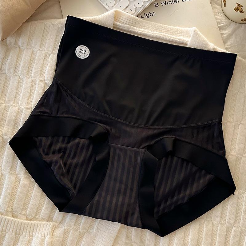 Plus Size Women's Thin Ice Silk High Waist Waist Waist Shape Long Crotch Panties