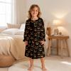 Girls Long Sleeve Print Nightgown Pajama Dress for Fall Winter Sleepwear and Loungewear