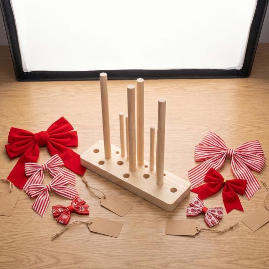 Heim-Nähzubehör Schleifenmacher für Band, Holzkranzwerkzeug, Mehrzweck-Schleifen professionelles Webwerkzeug Geschenkverpackung Partydekorationen