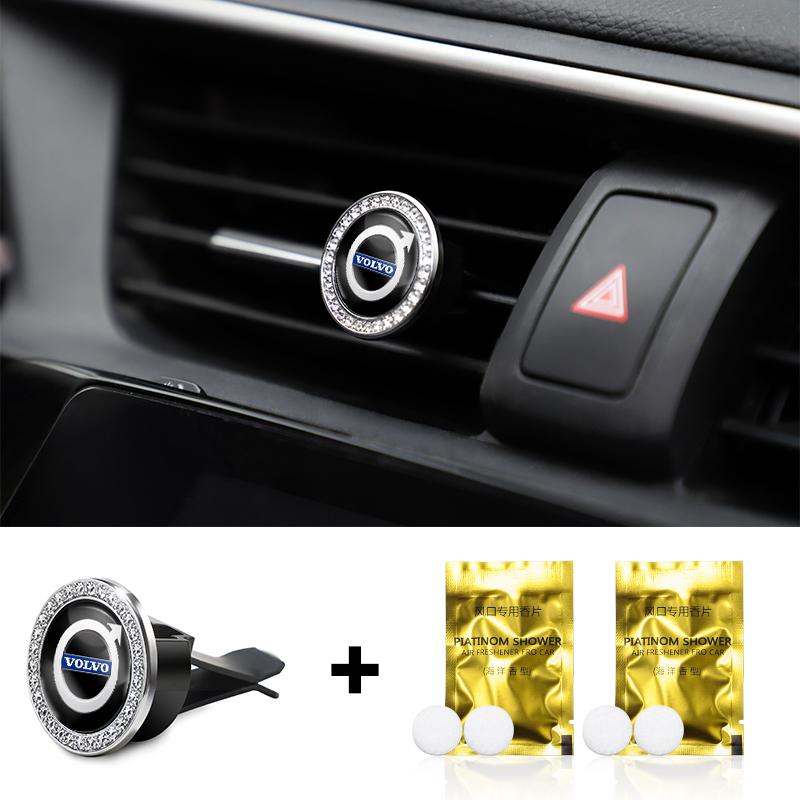 Profumatore per Auto Profumo Solido Clip di Montaggio per Bocchetta dell'Aria Condizionata Per Volvo V60 V40 XC90 S60 XC60 V50 S90 XC40 T6 V90 EX90 C40 S40 C70