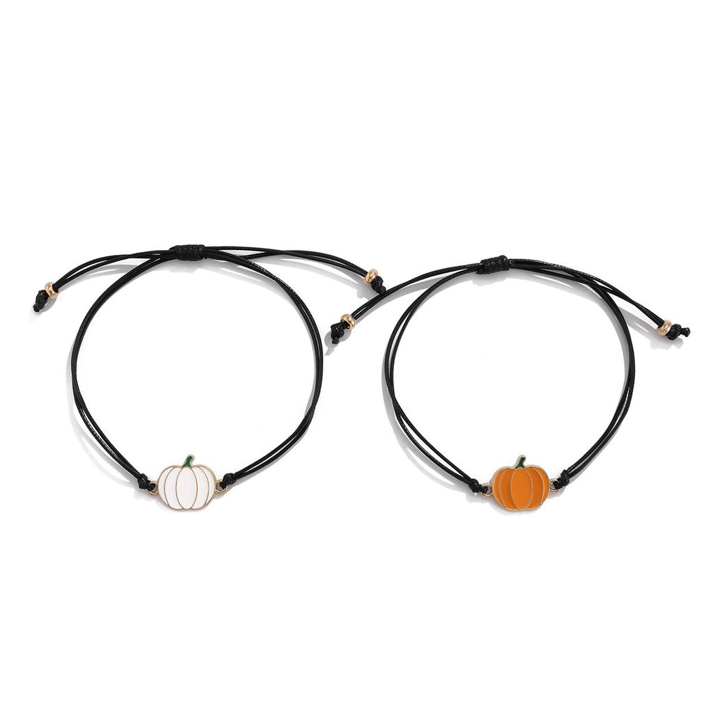 Halloween Ghost Pumpkin Cartoon Elements Funny Bracelet, Simple And Cute Pull Rope Jewelry