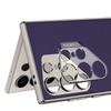 For Samsung Galaxy S23 Ultra Case PU+TPU+PC Protective Phone Cover with Clear Lens Hole