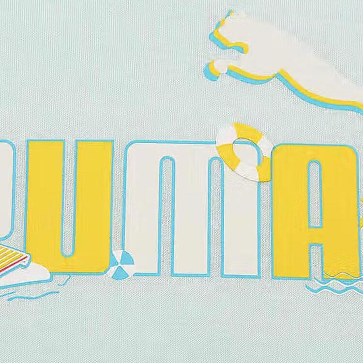 New PUMA Graphic T Shirt Unisex Blue 96 690748-96