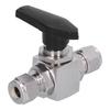 Ball Valve Stainless Steel 316L 3‑Piece Mini Female Replacement Switch Device 10mm