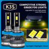 2 szt. 60 W 25000 LM H11 żarówki przeciwmgielne LED H8 9005 HB3 3000 K złoty żółty H4 CSP LED reflektor motocyklowy lampa moto
