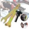 M11 Electric Drill Converter Spindle Adapter Polished Connecting Rod Hand Tool With Flange Nut+Wrench Wood Metal Angle Grinder