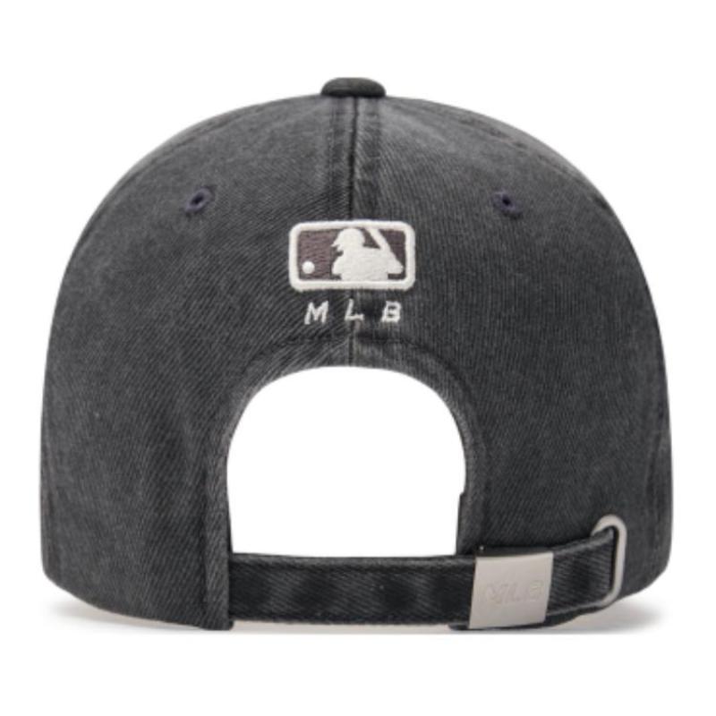 MLB Cotton Baseball Caps Unisex Dark Gray Fashion 3ACPVV14N-50GRD