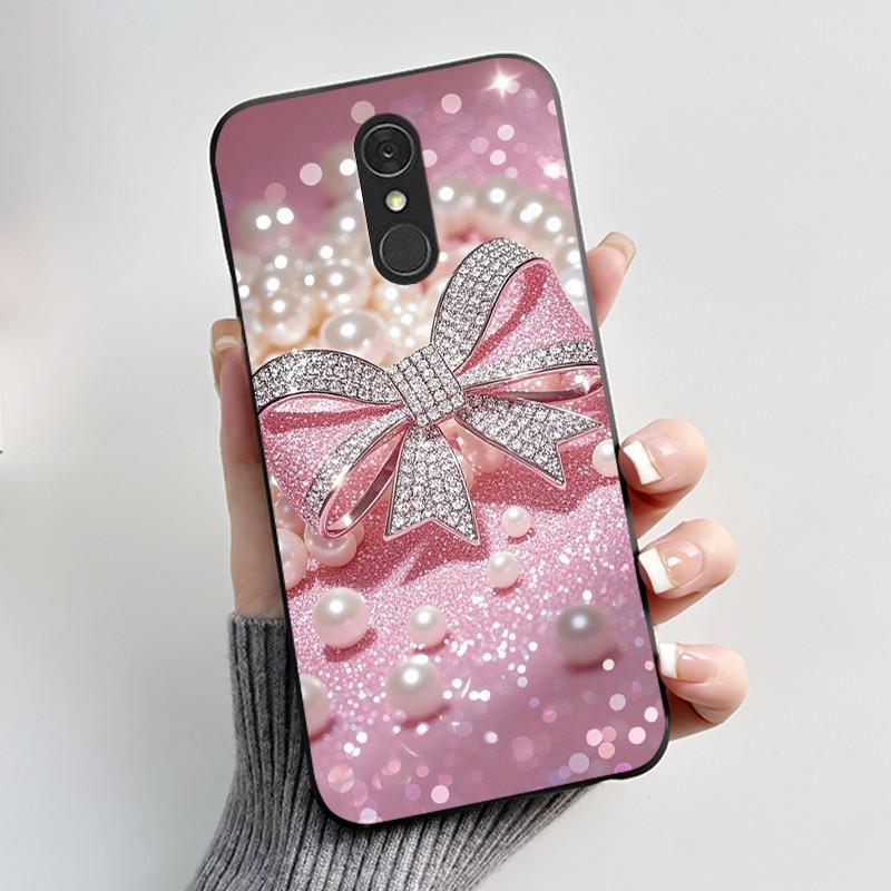 Casing For LG Q7 Plus Q7+ Q7a LM-Q610 Q725L Q725K Q725S Soft Case Aesthetic Cute Cat Cartoon Phone Back Cover Shockproof Bumper