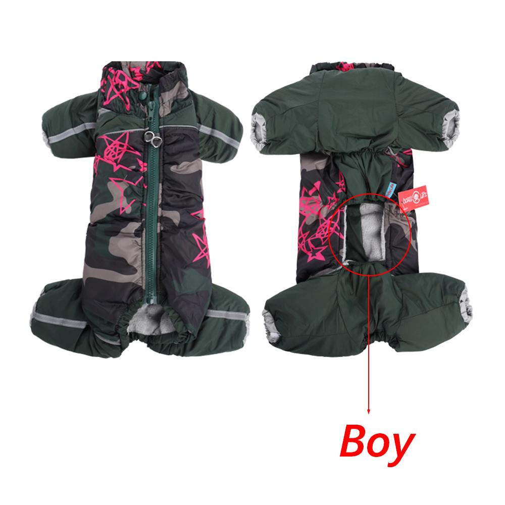 Winter Warm Male Female Dog Jumpsuit for Small Dogs Puppy Pomeranian Poodle Rompers Waterproof Pet Overalls Mascotas Clothes