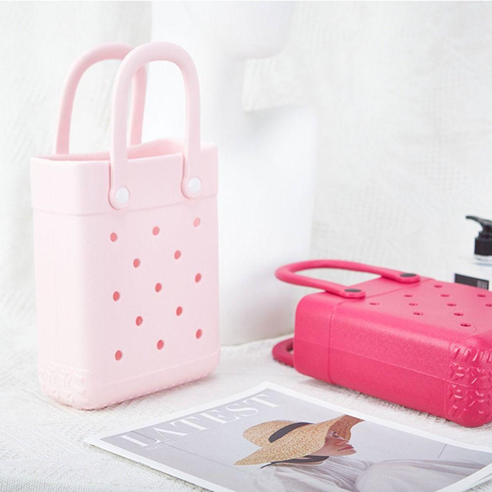 Waterproof Cartoon Colorful Handbags Mini Summer Beach Bag Fashion Storage Bag Women