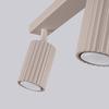 Plafon Karbon 3 Gu10 Taupe Alu Sollux Sl.1764