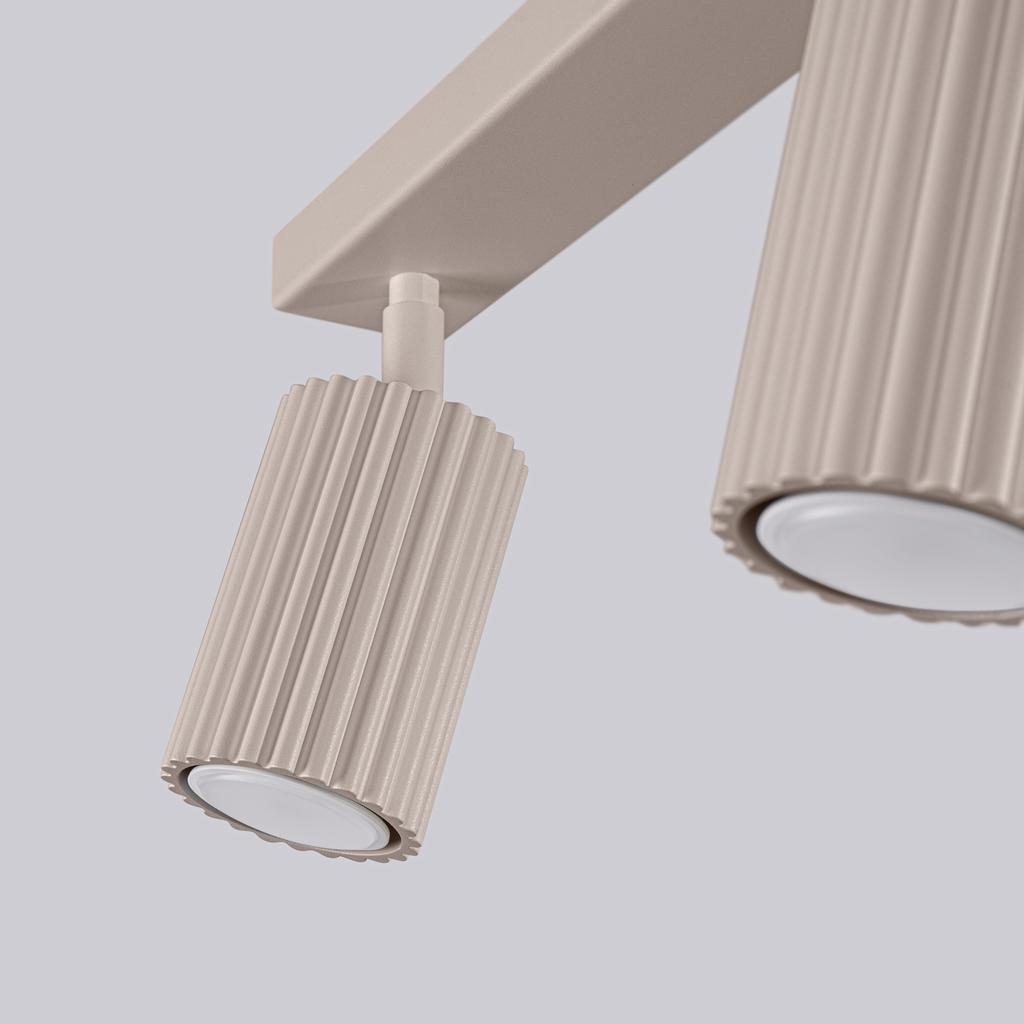 Plafon Karbon 3 Gu10 Taupe Alu Sollux Sl.1764