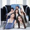Kpop Babymonsters Group Blankets Velvet Spring/Autumn  Multi-function Lightweight Throw Blanket for Home Office Bedspreads