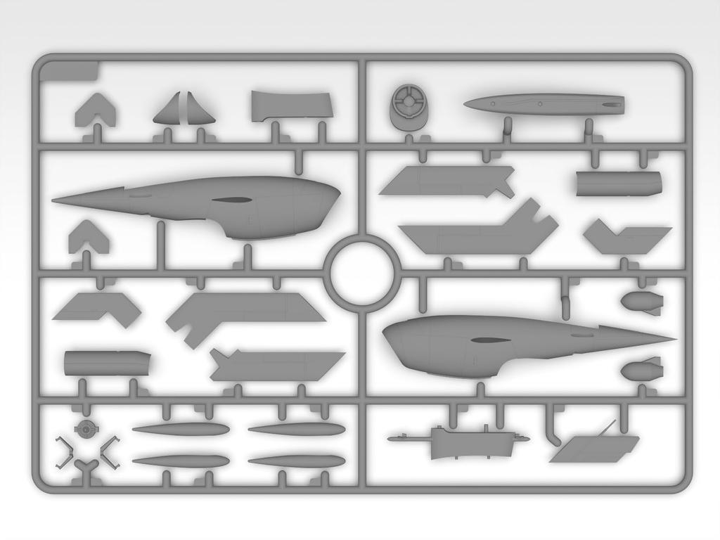 ICM American Target Drone Set of 2 Plastic Model 48399 1/48 (KDA-1/BQM-34A) (Airplane)